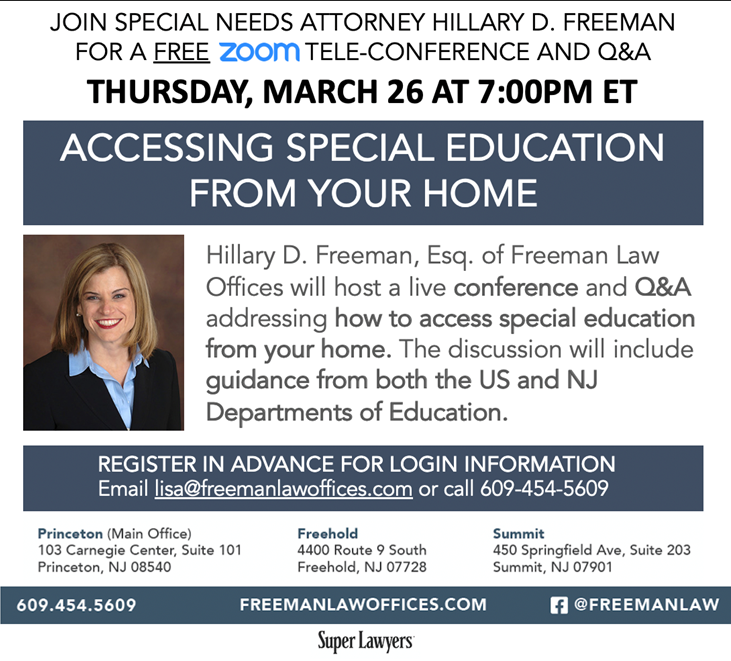 Accessing Special Education From Your Home Zoom Event